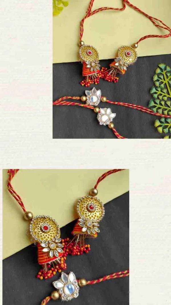 Traditional_style_Small_size_couple_rakhi_golden_&_red_colour