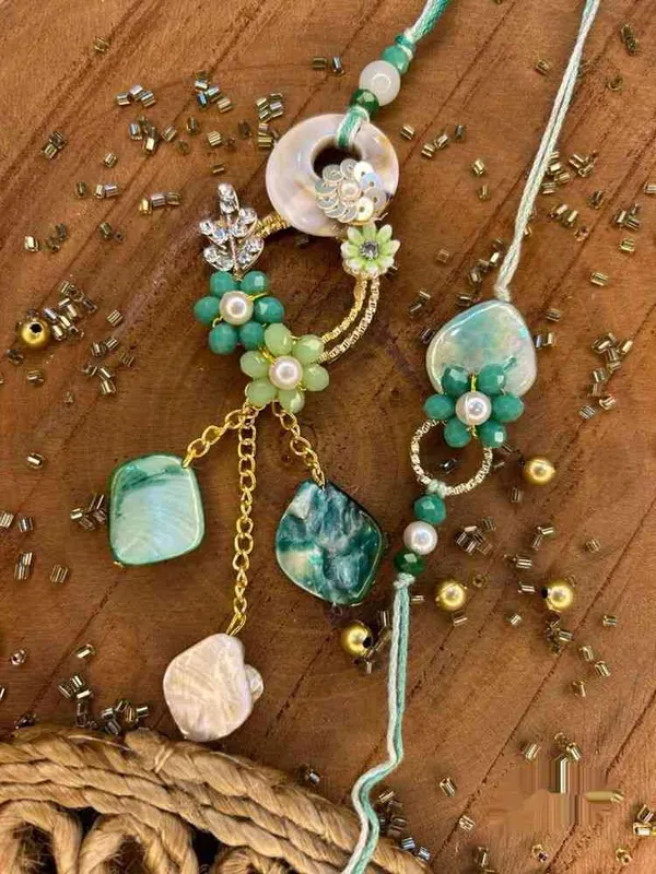 perfect_green_marble__hanging_rakhi