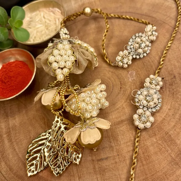 Premium_Handmade_Bhai_Bhabhi_Couple_Rakhi_Set_Pearl_Designer_Lumba_Rakhi_with_Floral_Charms_Golden_Leaf_Tassel_for_Raksha_Bandhan_Gift