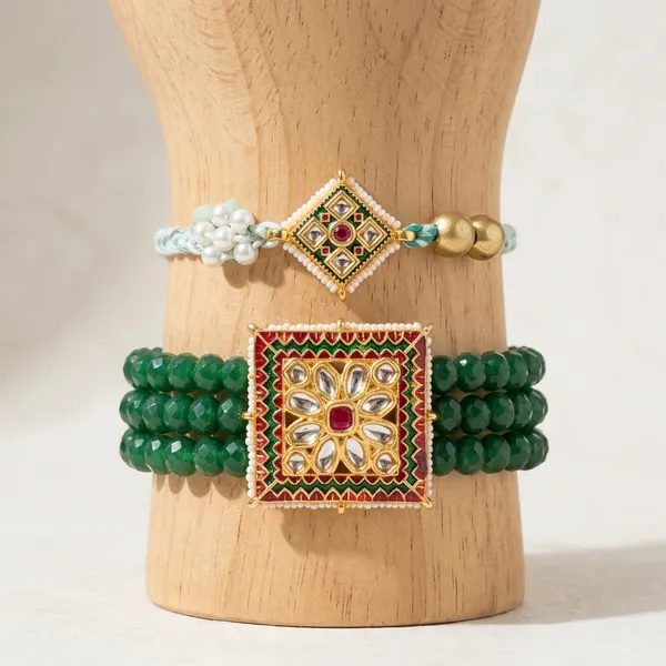 Royal_Green_Crystal_Lumba_Rakhi_with_Traditional_Kundan_Motif_Handmade_Bhai_Bhabhi_Raksha_Bandhan_Lumba