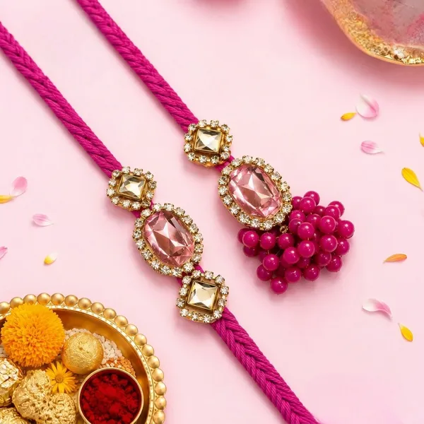 Premium_Handmade_Pink_Crystal_Stone_Rakhi_Designer_Beaded_Rakhi_with_Rhinestone_Embellishments_for_Brother_Raksha_Bandhan_Gift