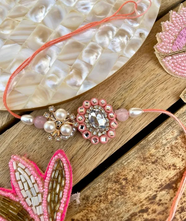 Pink_Crystal_Designer_Rakhi_|_Premium_Stone_&_Pearl_Handmade_Rakhi_for_Brother