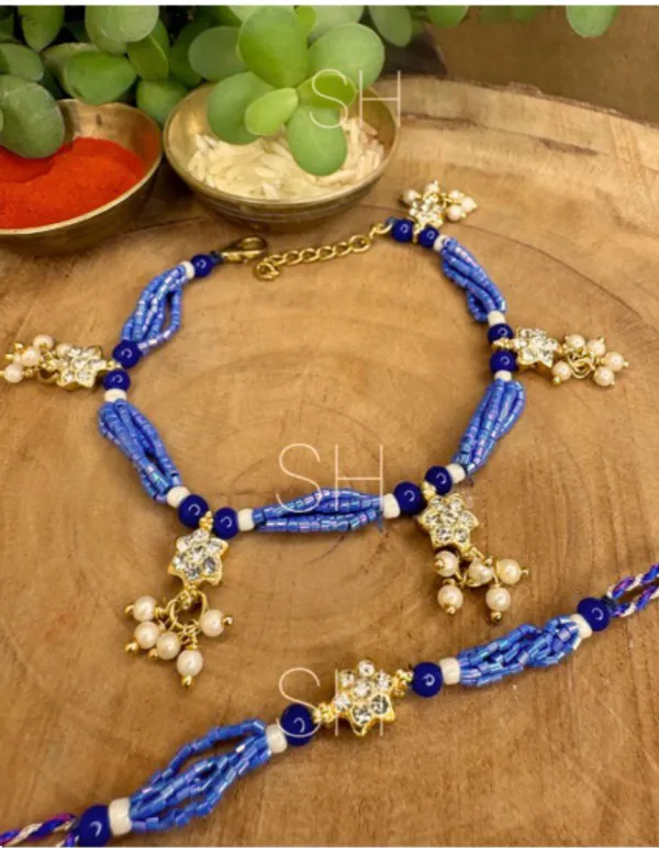 Premium_Handmade_Bhai_Bhabhi_Couple_Rakhi_Set_Blue_Beaded_Designer_Rakhi_with_Crystal_Flower_Charms_Pearl_Drops_for_Raksha_Bandhan_Gift