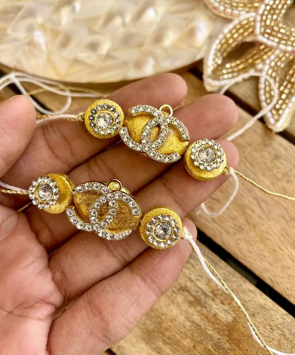 Royal_Crystal_Emblem_Rakhi_with_Gold_Finish_Rhinestone_Designer_Handmade_Premium_Raksha_Bandhan_Thread_for_Brother_Gift