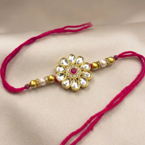 Handcrafted_Floral_Kundan_Designer_Rakhi_with_Premium_Crystal_Stones_Traditional_Raksha_Bandhan_Thread_for_Brother_Exclusive_Gift_Collection