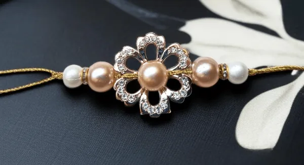 Beautiful_flower_Rakhi|For_Brother|Traditional_Rakhi