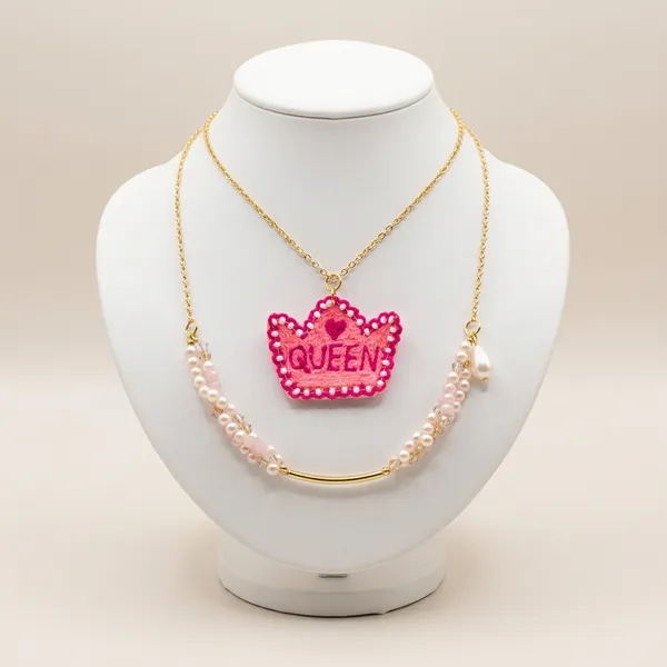 Royal_Queen_Crown_Charm_Lumba_with_Pink_Beaded_Bracelet_Handmade_Raksha_Bandhan_Lumba_for_Bhabhi