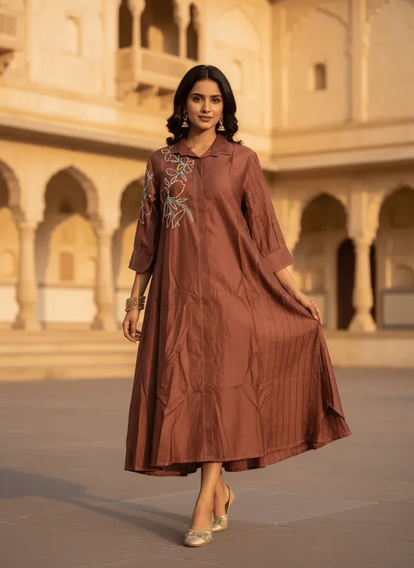 Brown_Cotton_Tunic_For_Women