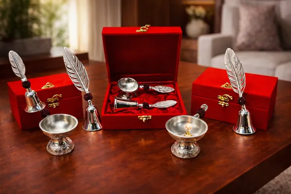 Silver_Finish_Premium_Aluminium_Puja_Bell_With_Diya_For_Home_&_Decor