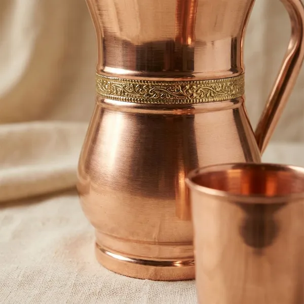 Luxe_Copper_Gloss_Finish_Stainless_Steel_Essential_Jug_With_3_Glass_For_Home_&_Kitchen