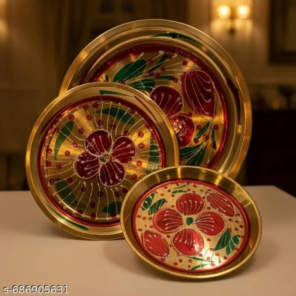 Gold_Premium_Steel_Serving_Tray_Set_For_Home_&_Kitchen_(Set_Of_3)