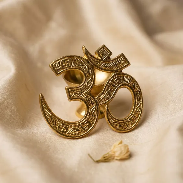 Gold_&_Silver_Finish_Premium_Aluminium_Akhand_Diya_&_Tilak_Stick_(Pack_Of_2)