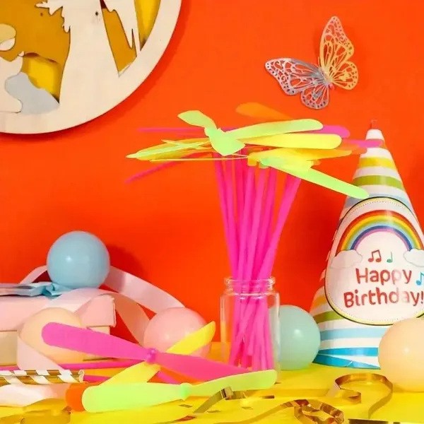 Multicolour_12_Pcs_/_Set_Plastic_Flying_Saucers_Pull_String_Spinning_Wheel_Outdoor_Toy