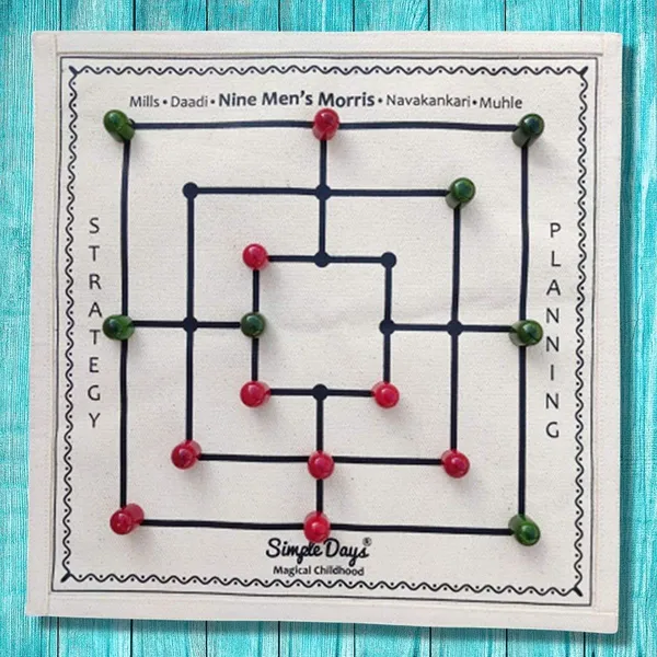 Multicolour_Daadi_|_Navakankari_|_Nine_Mens_Morris_Indian_Traditional_Board_Game