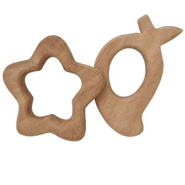Brown_Neem_Wood_Teethers_Mango_&_Star_Set_Of_2