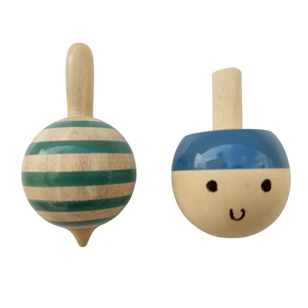 Multicolour_Spinning_Tops_|_Lollipop_Top_&_Magic_Turn_Wooden_Spin_Tops_Set_Of_2