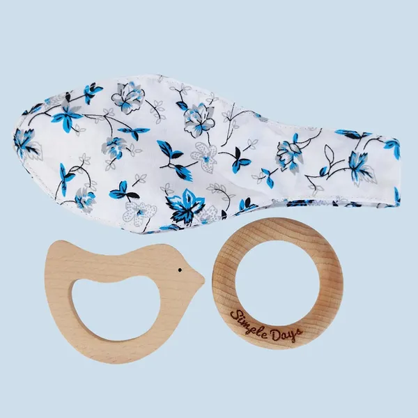 Brown_Bunny_Ear_Baby_Teether_Wooden_Ring_&_Bird_Set_Of_2_0s_Years