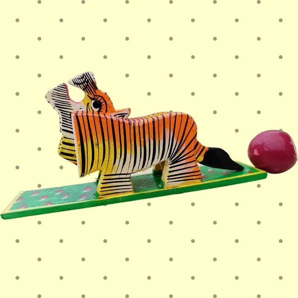 Multicolour_Moving_Tiger_Handcrafted_Wooden_Mechanical_Toy
