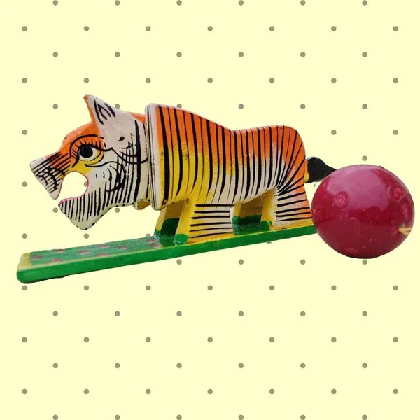 Multicolour_Moving_Tiger_Handcrafted_Wooden_Mechanical_Toy