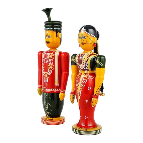 Multicolor_Wooden_Handcrafted_Traditional_Wedding_Gift_Bridal_Set_11_Inches