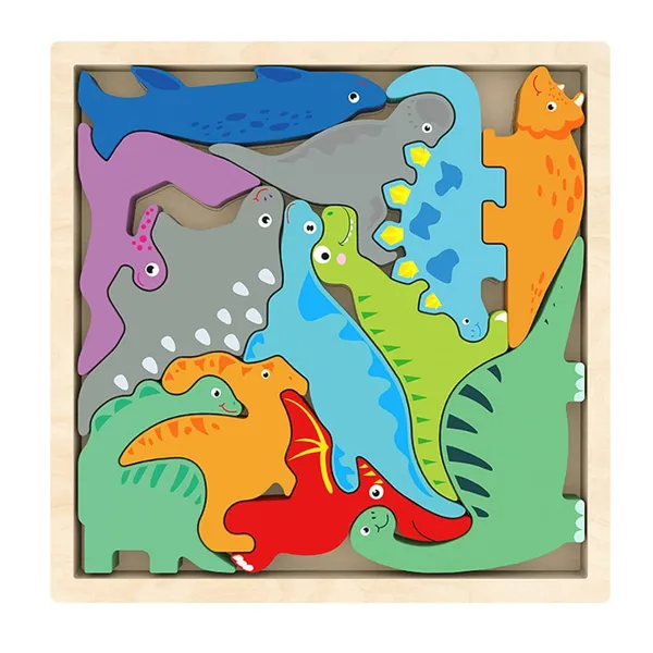 Multicolour_Wooden_Cartoon_Animal_Puzzle_Multicolour__Dinosaur_Theme
