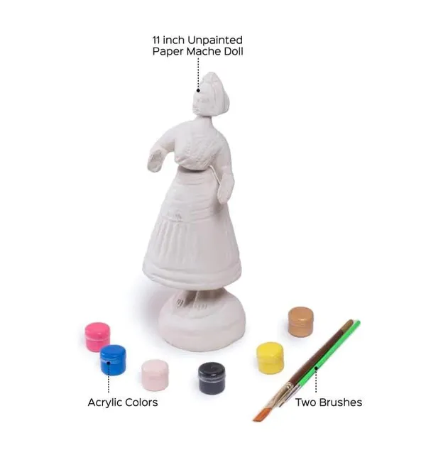 Multicolour_Dancing_Doll_Painting_Diy_Kit_|_Thanjavur_Doll_|_Kondpalli_Bomma_|_Dancing_Gombe_|_Painting_Craft_Kit