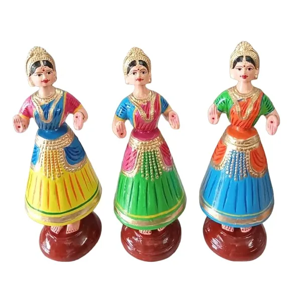 Multicolour_Handcrafted_Thanjavur_Iconic_Dancing_Doll_|_Kondapalli_Buttabomma_|_Thalaiyatti_Bommai_|_Traditional_Indian_Bobblehead_Doll_With_Water_Resistant_Enamel_Paint_Size_13_Inches