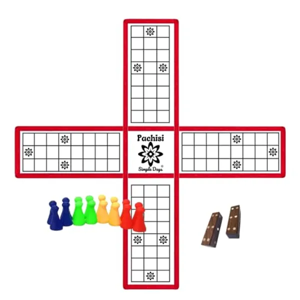 Multicolour_Pachisi_Native_Game_|_Pagade_Thayam_Chaupad_Chaupar_Ludo_|_Roll_The_Dice_Mahabharat_Indian_Traditional_Board_Game__Printed_Canvas_Cloth_Board