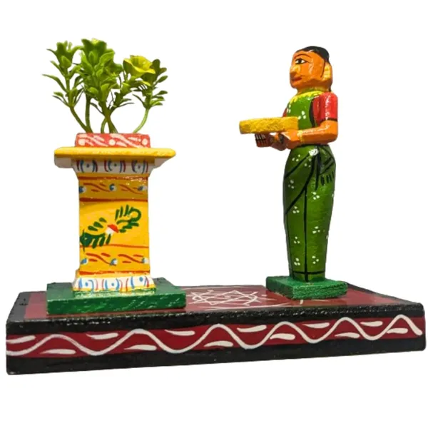 Multicolour_Kondapalli_Wooden_Handicrafted_Tulasikota_Women