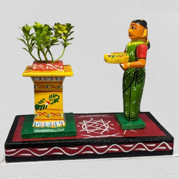 Multicolour_Kondapalli_Wooden_Handicrafted_Tulasikota_Women