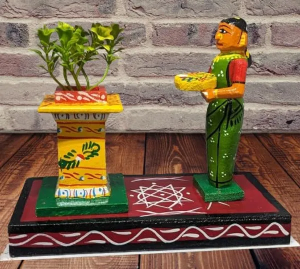 Multicolour_Kondapalli_Wooden_Handicrafted_Tulasikota_Women
