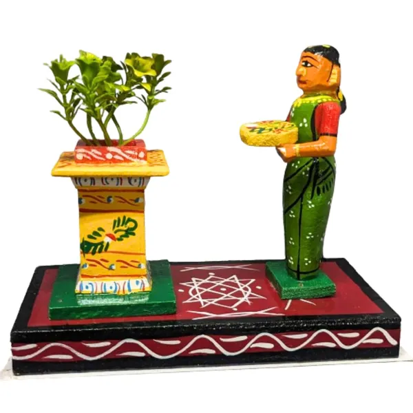 Multicolour_Kondapalli_Wooden_Handicrafted_Tulasikota_Women