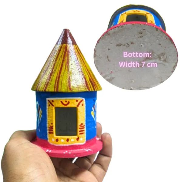 Multicolour_Doll_House_Hand_Painted_Paper_Mache_Village_Hut_For_Arts_And_Crafts__Multycolour