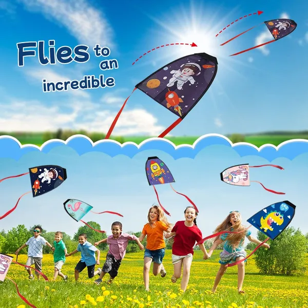 Multicolour_Tomatotoy_Mini_Finger_Launch_Kites_|_Easy_To_Fly_In_Low_Wind_|_Rubber_Band_Powered_Kite_|_Ripstop_Nylon_Slingshot_Kite_For_Kids_|_Indoor_&_Outdoor_Flying_Toys
