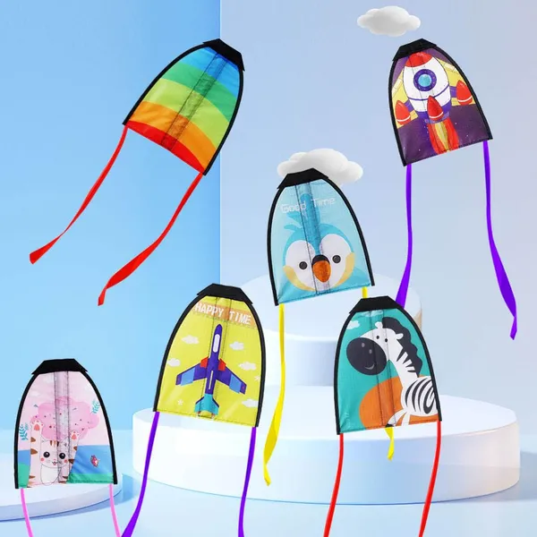Multicolour_Tomatotoy_Mini_Finger_Launch_Kites_|_Easy_To_Fly_In_Low_Wind_|_Rubber_Band_Powered_Kite_|_Ripstop_Nylon_Slingshot_Kite_For_Kids_|_Indoor_&_Outdoor_Flying_Toys