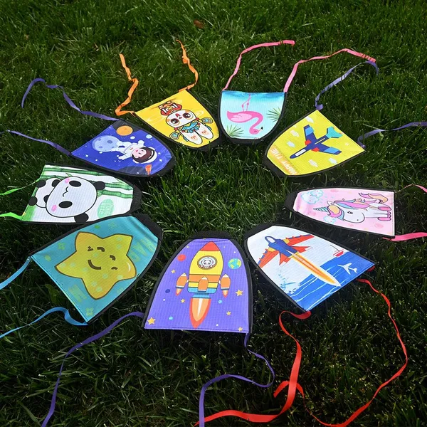 Multicolour_Tomatotoy_Mini_Finger_Launch_Kites_|_Easy_To_Fly_In_Low_Wind_|_Rubber_Band_Powered_Kite_|_Ripstop_Nylon_Slingshot_Kite_For_Kids_|_Indoor_&_Outdoor_Flying_Toys