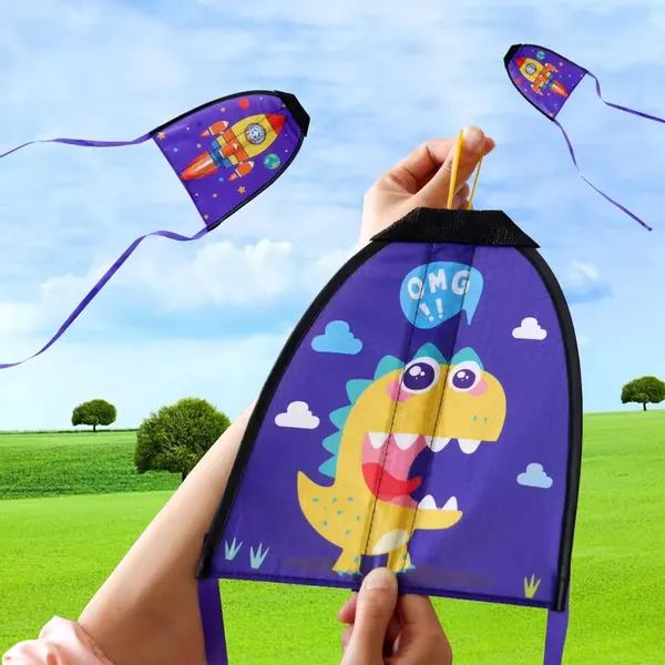 Multicolour_Tomatotoy_Mini_Finger_Launch_Kites_|_Easy_To_Fly_In_Low_Wind_|_Rubber_Band_Powered_Kite_|_Ripstop_Nylon_Slingshot_Kite_For_Kids_|_Indoor_&_Outdoor_Flying_Toys