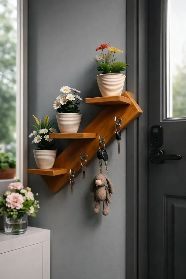 Craftsaura__Natural_Brown_Wooden_Wall_Shelf_With_Key_Holder_Hooks