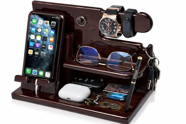 Craftsaura__Dark_Brown_Wooden_Desktop_Organizer_With_Phone_Stand_And_Multi_Compartment_Storage