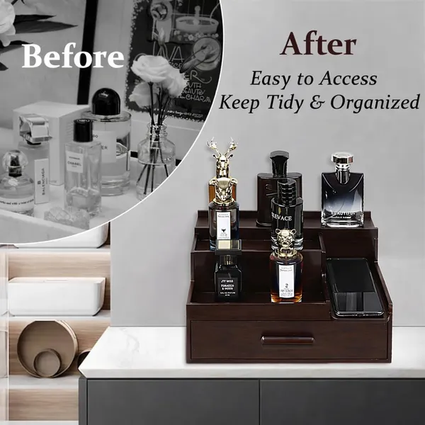 Craftsaura__Dark_Brown_Wooden_Valet_Tray_Organizer_With_Drawer