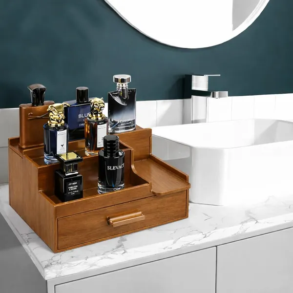 Craftsaura__Natural_Brown_Wooden_Valet_Tray_Organizer_With_Drawer