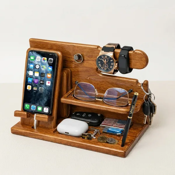 Craftsaura__Natural_Brown_Wooden_Desktop_Organizer_With_Phone_Stand_And_Multi_Compartment_Storage