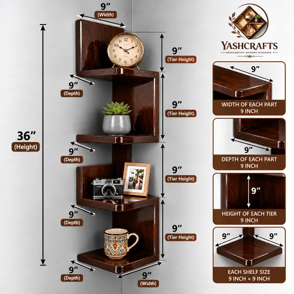 YashCrafts_Premium_Handmade_Dark_Walnut_Wooden_Corner_Wall_Shelf_|_4-Tier_Glossy_Floating_Corner_Shelf_|_Modern_Wall_Mounted_Display_Rack_for_Living_Room,_Bedroom,_Kitchen_&_Office