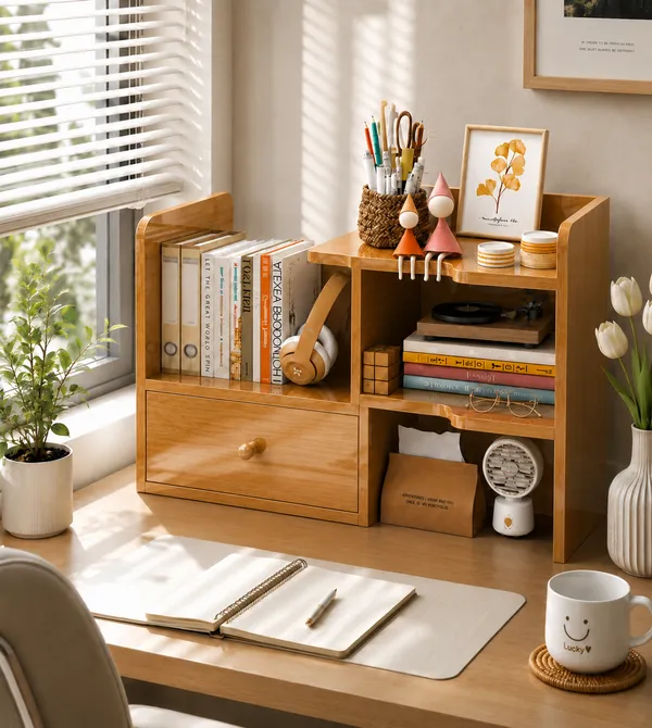 Craftsaura__Wooden_Desktop_Organizer_with_Drawer_|_Study_Table_Bookshelf_&_Multi-Storage_Desk_Organizer