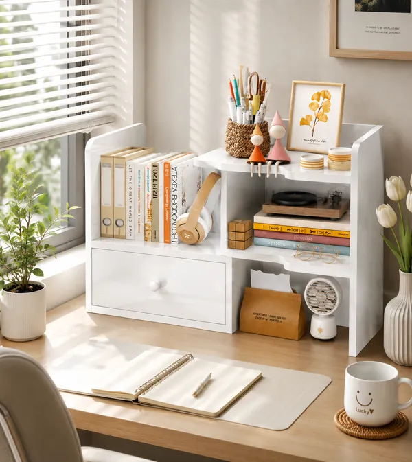 Craftsaura__Wooden_Desktop_Organizer_with_Drawer_|_Study_Table_Bookshelf_&_Multi-Storage_Desk_Organizer