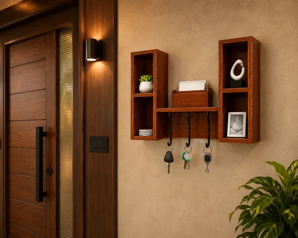 Wooden_Wall_Key_Holder_Organizer_Shelf_|_Floating_Entryway_Shelf_with_Hooks_&_Storage