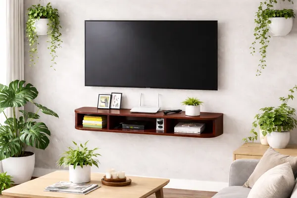 Craftsaura__Modern_Wooden_Floating_TV_Unit_Wall_Mounted_Entertainment_Shelf_with_Storage_–_Walnut_Finish