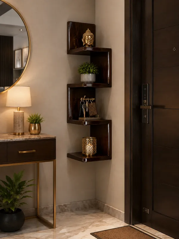 Craftsaura__Premium_Handmade_Dark_Walnut_Wooden_Corner_Wall_Shelf_|_4-Tier_Glossy_Floating_Corner_Shelf_|_Modern_Wall_Mounted_Display_Rack_for_Living_Room,_Bedroom,_Kitchen_&_Office