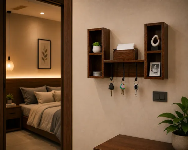 Craftsaura___Wooden_Wall_Mounted_Key_Holder_with_Storage_Shelf_|_Modern_Home_Decor_Organizer_|_3_Metal_Hooks_|_Decorative_Display_Rack_for_Living_Room,_Entryway_&_Office