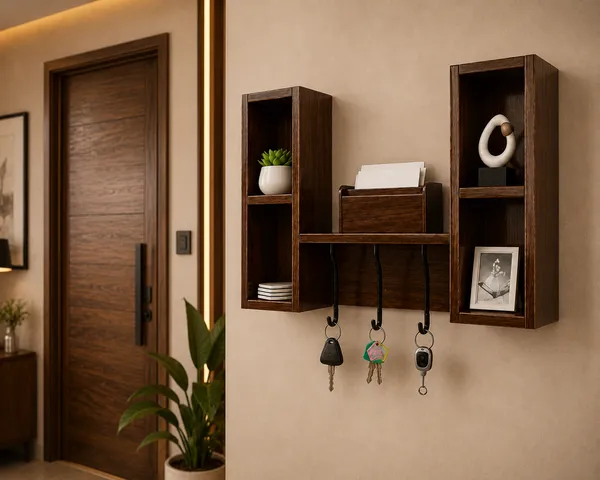 Craftsaura___Wooden_Wall_Mounted_Key_Holder_with_Storage_Shelf_|_Modern_Home_Decor_Organizer_|_3_Metal_Hooks_|_Decorative_Display_Rack_for_Living_Room,_Entryway_&_Office